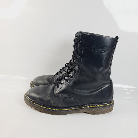 Dr. Martens Men\'s Black 1460 Originals Leather Classic Ankle Moto Boots Sz 10.5